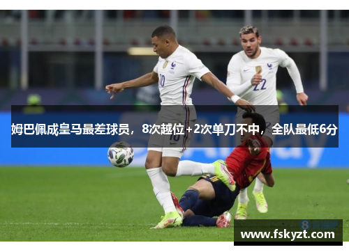 姆巴佩成皇马最差球员,8次越位+2次单刀不中,全队最低6分 姆巴佩成皇马最差球员,8次越位+2次单刀不中,全队最低6分